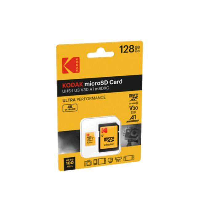 Tarjeta de memoria micro SD 128GB (Kodak EKMSD128GXC10HPRKA)