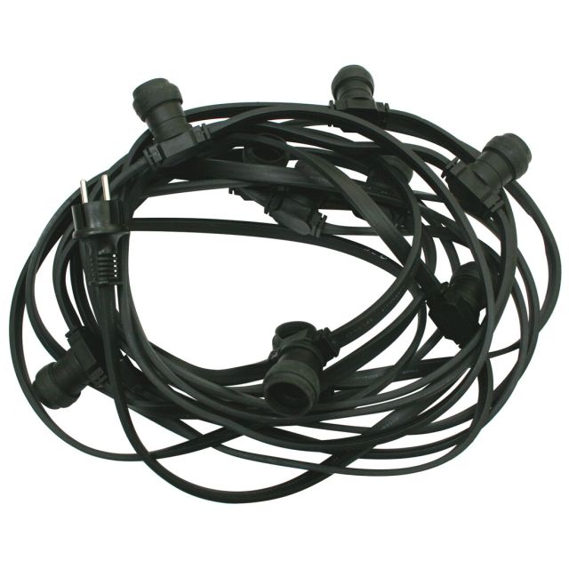 20m. guirnalda para exterior con 20 portalámparas E27 IP65 (Electro DH 79.610/20)