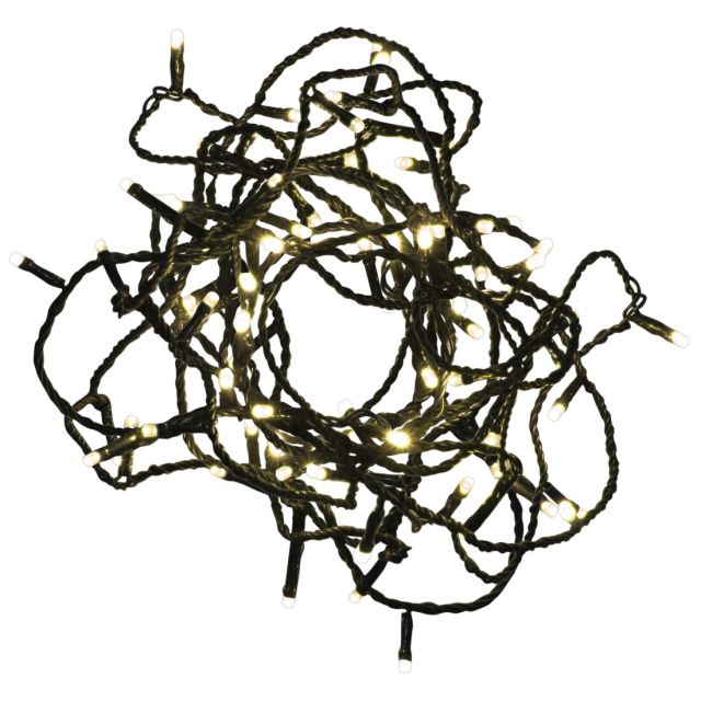 5m. guirnalda clásica 50 Led blanco cálido a red 8 funciones IP44 (GSC 204600010)