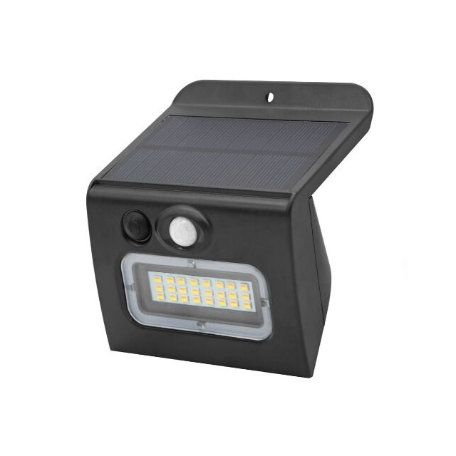 Aplique solar LED Egoda negro con sensor 3W 3000K /4000K/6000K (GSC 200210026)
