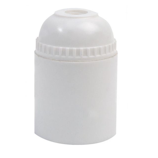 Portalámparas liso económico blanco (Simon IL552903)