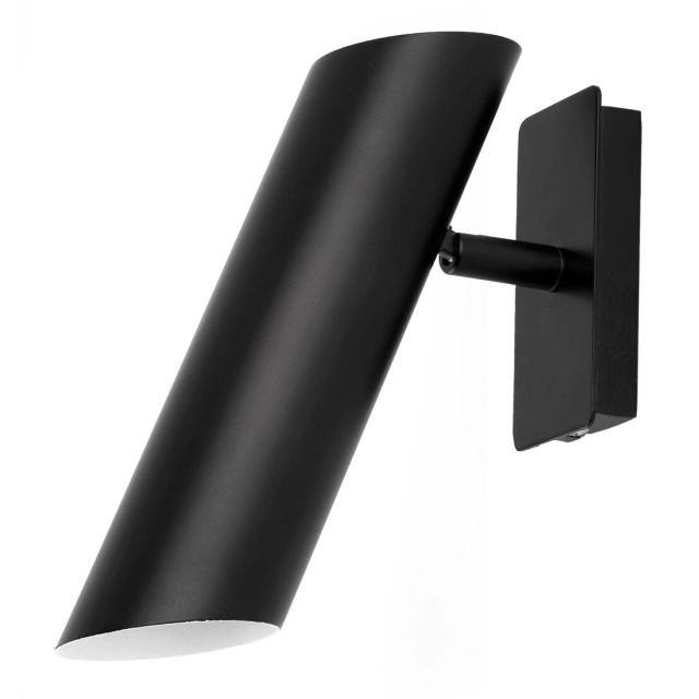 Aplique de acero tipo foco Link negro GU10 (Faro 29874)