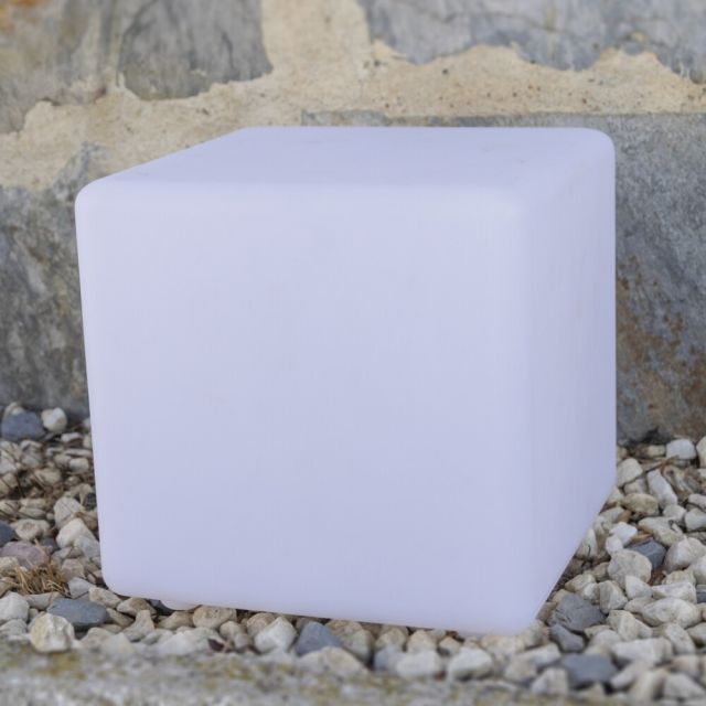 Lámpara cubo de jardín serie Namasté RGB+W modelo Dharma (ALG 67063)