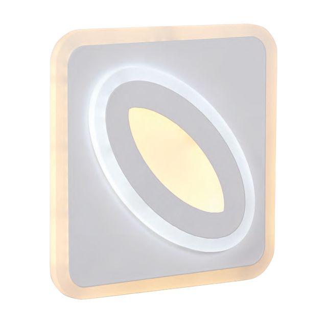Plafón Led secuencial cuadrado 39W 3900Lm regulable en tono