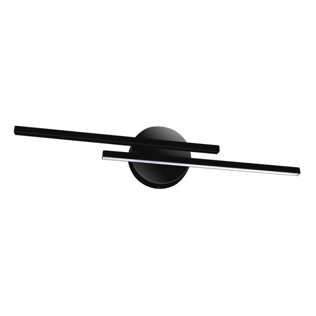 Aplique Led baño decorativo negro Gracja 2x7W IP44 4000K 710Lm 550mm (Strühm 03971)