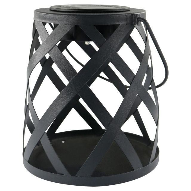 Lámpara Led solar metálica gris 16x14cm. (Galix 2208)