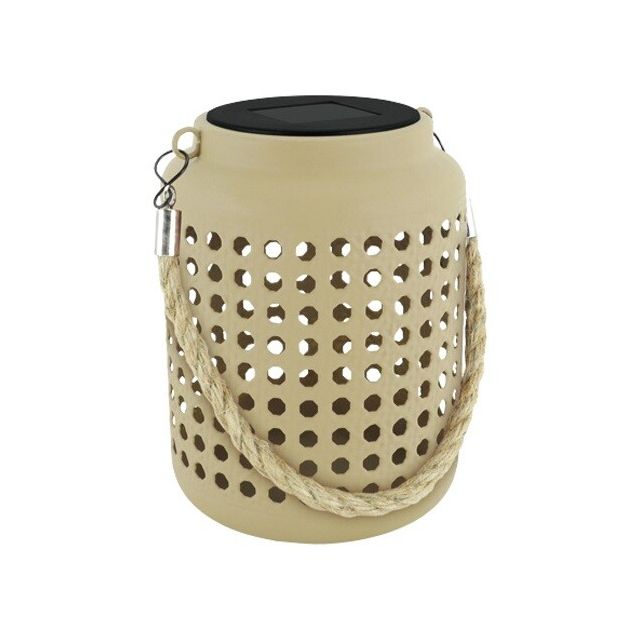 Lámpara solar led jarrón beige 0,2W 6500K (Strühm 04616)