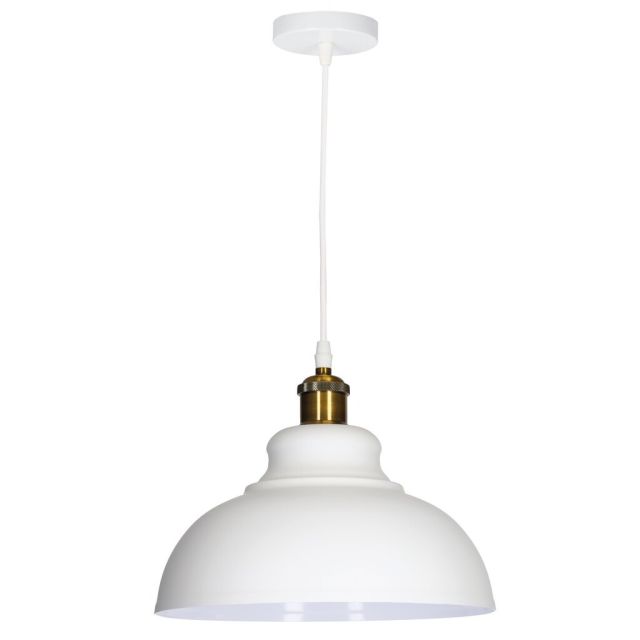 Lámpara colgante blanco Akure E27 Ø290mm (GSC 204400069)