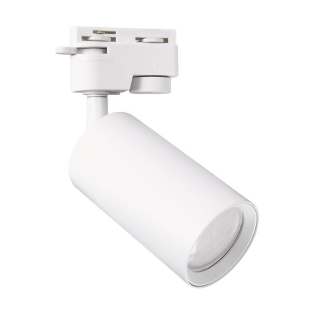 Foco carril monofásico blanco Daria GU10 IP20 ø75mm. (Strühm 03948)