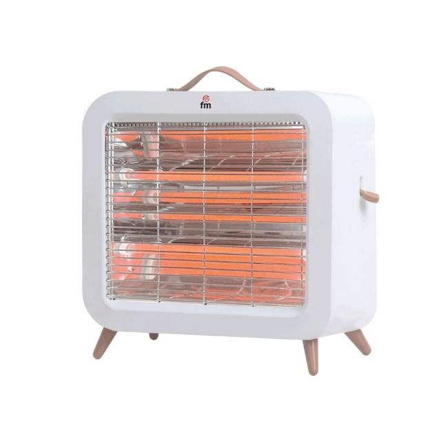 Estufa halógena blanca barras de cuarzo 700W (FM EV-700)