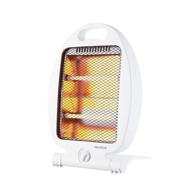 Estufa de cuarzo antivuelco Fartura blanca 800W (Niaros 301010005))