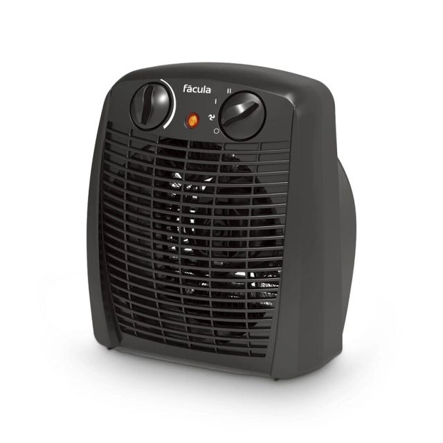 Termoventilador negro syra 1000/2000W (Facula)