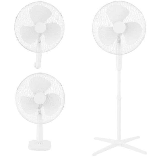 Ventilador 3 en 1 blanco Kureli 45W Ø43 (Niaros 300000027)