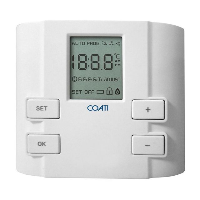 Termostato digital programable compacto blanco Coati (Simon AF126654)