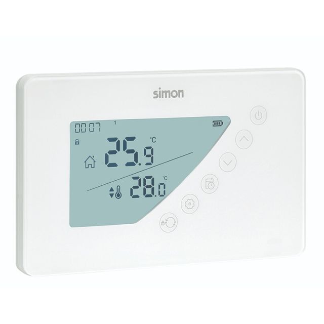 Termostato digital programable semanal blanco (Simon AF511103)