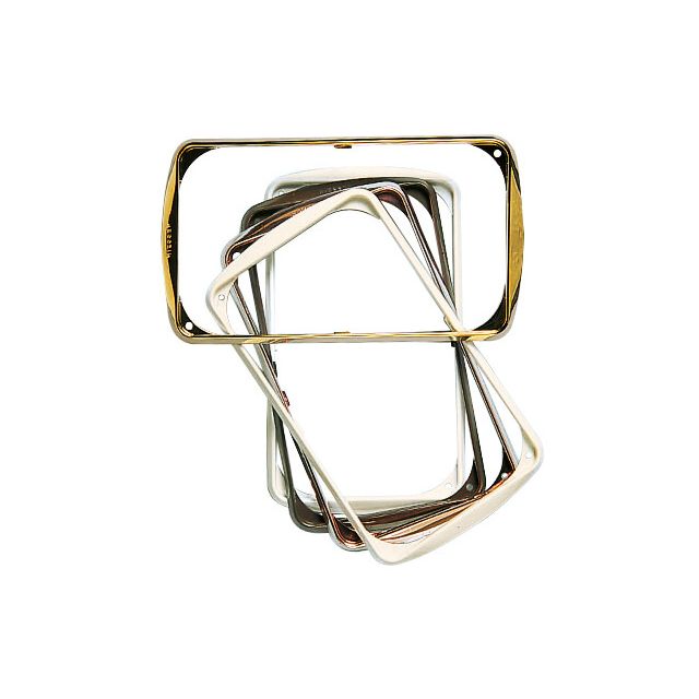 Marco embellecedor 2 ventanas blanco 89x168mm. (Niessen Stylo 2200.2)