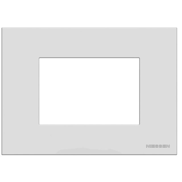 Marco monocaja 3 elementos blanco 117x85mm. (Niessen Zenit Zenit N2473 BL)