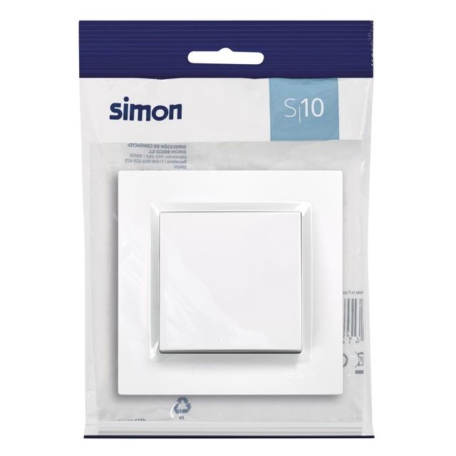 Pulsador blanco S10 (Simon F1090150030)
