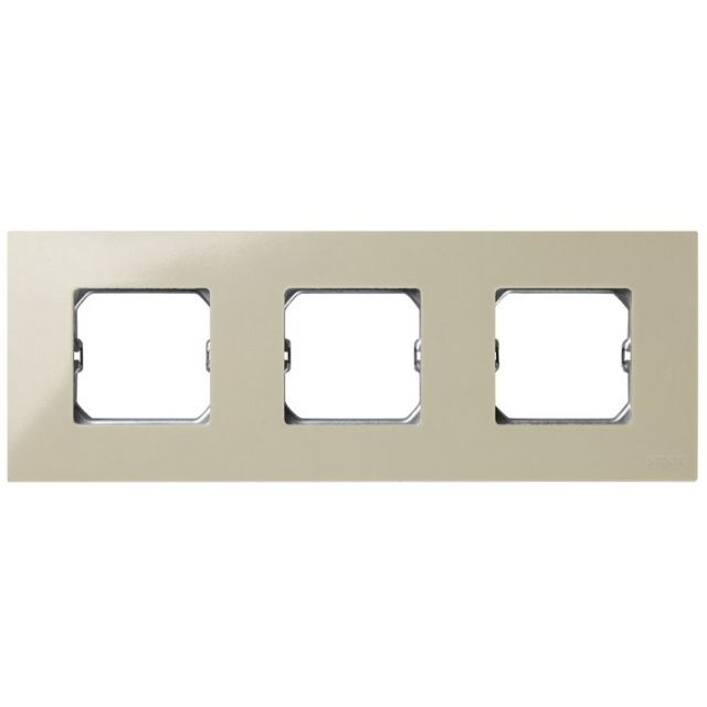 Marco compacto marfil 3 elementos con bastidor 85x233mm. (Simon 27 Play 2700630-031)