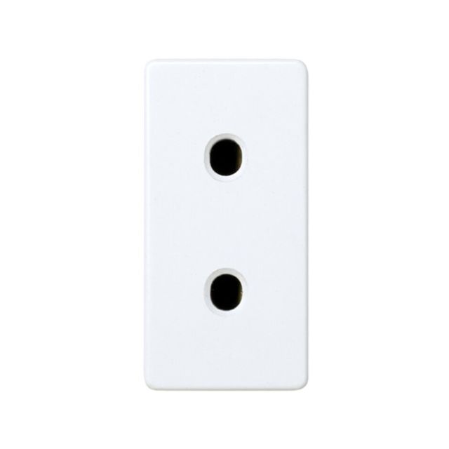 Base bipolar blanca de medio elemento 250V 16A (Simon 27 27431-64)