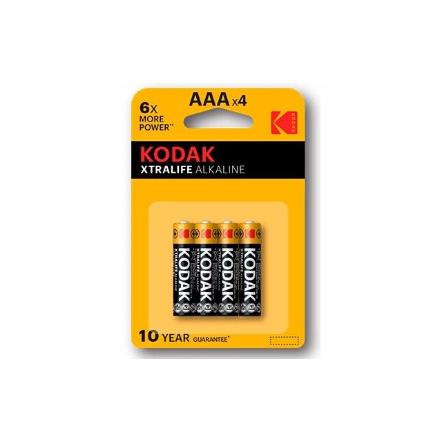 4 uds. pilas Kodak XTRALIFE AAA LR3 (Blíster)