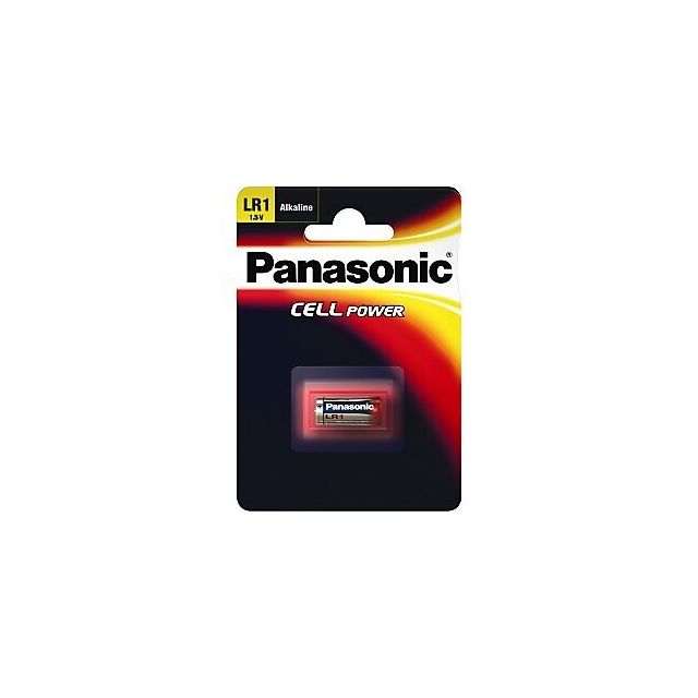 1 ud. pila para mandos y cámaras de fotografía Panasonic 1,5V LR1 (Blíster)