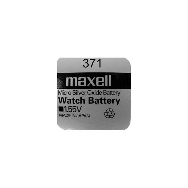 1 ud. pila de botón Maxell 371 SR920SW 1,55V Ø9,5mm. (Blíster)