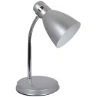 Flexo de sobremesa acabado metálico E14 14,5x35cm. plata (F-BRIGHT 1950090-PL)