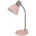 Flexo de sobremesa rosa modelo Eger alta calidad E27 170x410mm. (Ledesma 21358)