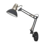 Aplique de pared tipo flexo modelo Zulu E27 negro (GSC 204200028)