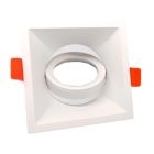 Aro basculante cuadrado blanco GU10 incluído (F-Bright 2803059)