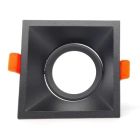 Aro basculante cuadrado negro GU10 incluído (F-Bright 2803059-N)