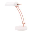 Lámparas de sobremesa tipo banquero E27 blanca (F-Bright 1950932-BL)