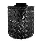 Base de sobremesa de cristal E27 negra ø100x120mm. (F-Bright 1900701-CR)