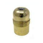 Portalámparas decorativo vintage metálico roscado oro latón E27