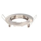 Aro fijo redondo empotrable níquel satín Chandur Ø corte 80mm (GSC 200405014)