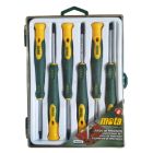 Juego 6 destornilladores precision 3 rectos / 3 phillips (Mota DJMV)
