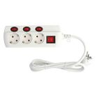 Base múltiple 3T con interruptor individual y cable (GSC 100010002)