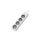 Base múltiple 4T con interruptor y cable 1,5m. blanco (F-Bright 1001712)