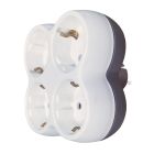 Adaptador 4 salidas blanco (GSC 103000021)