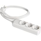 Base múltiple blanca 3680W 3 tomas cable 3m 250V 16A (Solera 8033)