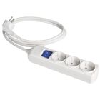Base múltiple blanca 3680W 3 tomas cable 5m 250V 16A (Solera 8053IL)