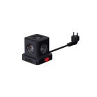 Base modular 5 tomas + 3 USB + USB-C/Interruptor 1,5m (F-Bright 1002910-N)