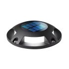 Foco de suelo Led solar empotrable Ø12,5x 2,5cm. (F-Bright 2804063)