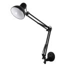 Aplique de pared tipo flexo modelo Samassi E27 negro (GSC 204200054)