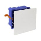 Caja de conexión para tabiques huecos con fijación mediante brida  12 entradas 100x100x45mm. (Solera 5562GW)