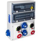 Cuadro de obra con protección 40A 4 schukos 2P+T y2 tomas 3P+N+T IP67 (Solera 1332P-CPI1204)