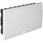 Caja empotrable 18 elementos cuadro y puerta blanco 386x225x72mm. (Solera 8685)