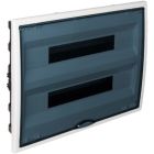 Caja empotrable 2 filas 36+4 elementos cuadro y puerta fume 400x320x72mm. (Solera 8206PF)