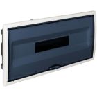 Caja empotrable 22 elementos cuadro y puerta fume 450x222x72mm. (Solera 8690PF)